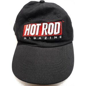 Hot Rod Magazine - Embroidered Logo Cap Hat Black Strapback